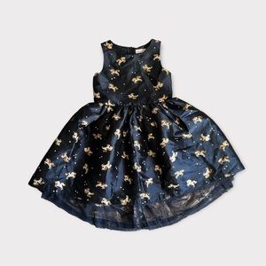 H&M Formal Multi Layer Blue Unicorn Dress
